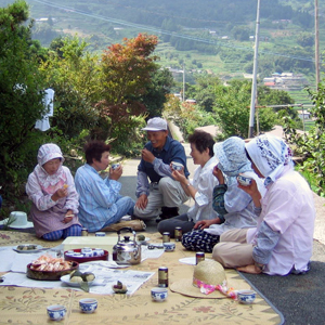 生産者の皆さん　休憩